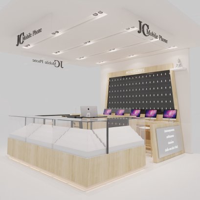 ออกแบบร้านมือถือ JC Mobile : Accessories Shop ห้าง Imperial World สำโรง